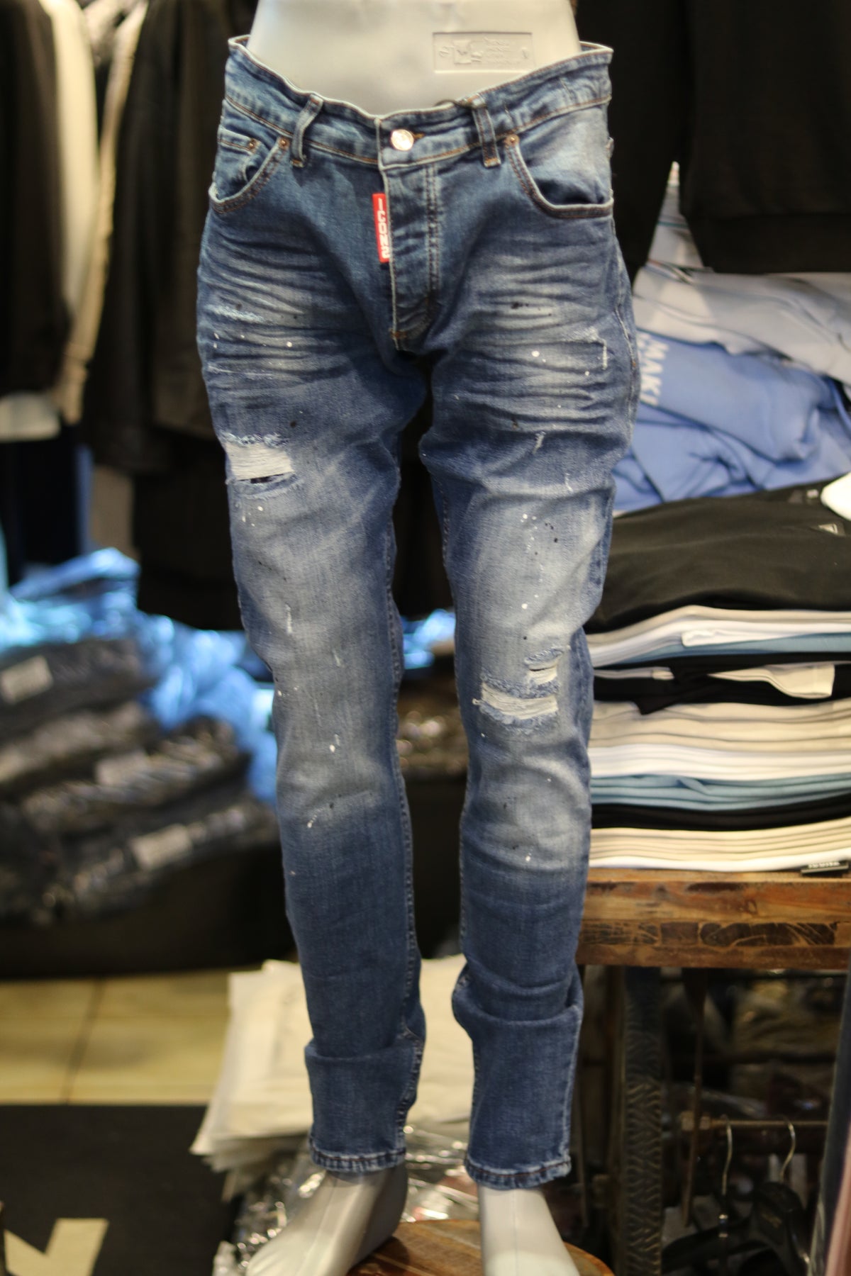 ICON2 Blue Ripped Jeans – Lässig & Modern