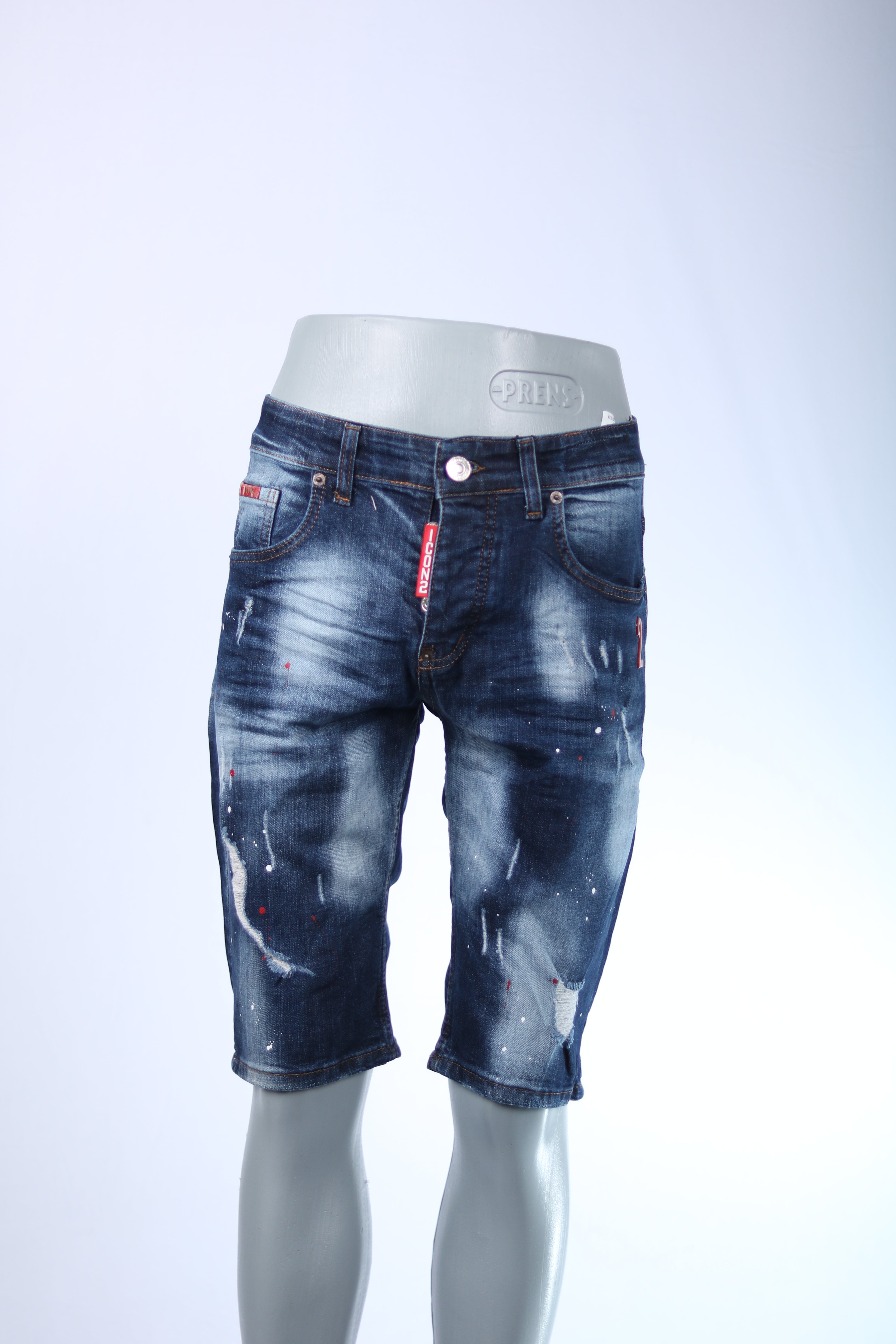 Icon2 Distressed Denim Shorts – Lässig und Trendig
